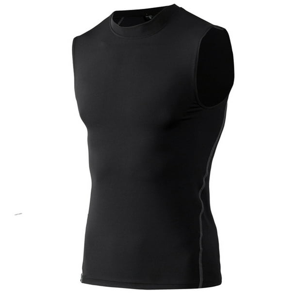 Athletic Workout T-Shirt TOPTIE Mens Compression Sleeveless Base Layer